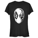 Junior's Marvel: Deadpool White Mask T-Shirt