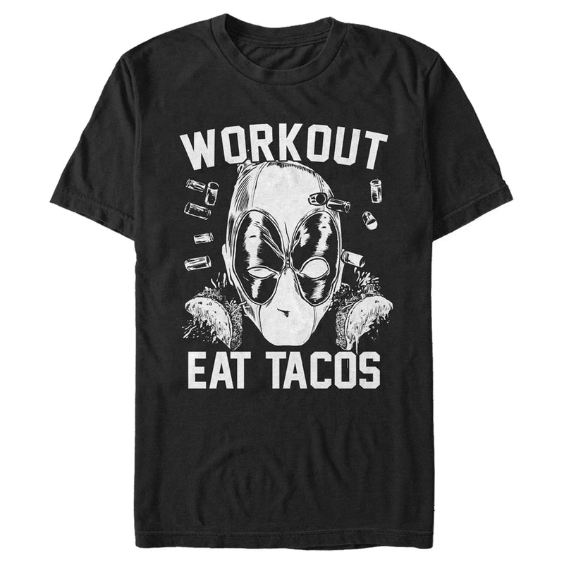 Men's Marvel Workout Eat Tacos T-Shirt