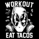 Junior's Marvel: Deadpool Workout Eat Tacos T-Shirt