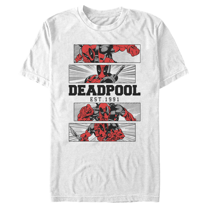 Men's Marvel: Deadpool Comic Panels T-Shirt