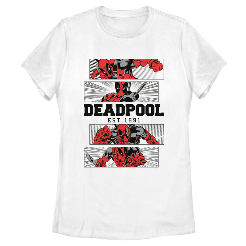 Women's Marvel: Deadpool Comic Panels T-Shirt