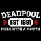 Men's Marvel: Deadpool Distressed Merc With a Mouth T-Shirt