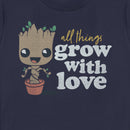 Women's Guardians of the Galaxy Groot All Things Grow with Love T-Shirt