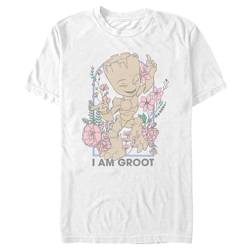 Men's Guardians of the Galaxy Floral I Am Groot T-Shirt
