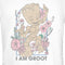 Junior's Guardians of the Galaxy Floral I Am Groot T-Shirt