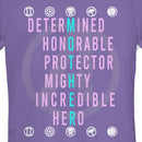 Junior's Marvel Mother's Day Heroes Badges T-Shirt