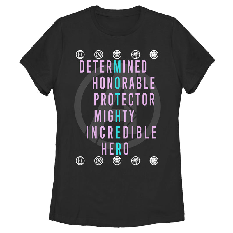 Women's Marvel Mother's Day Heroes Badges T-Shirt