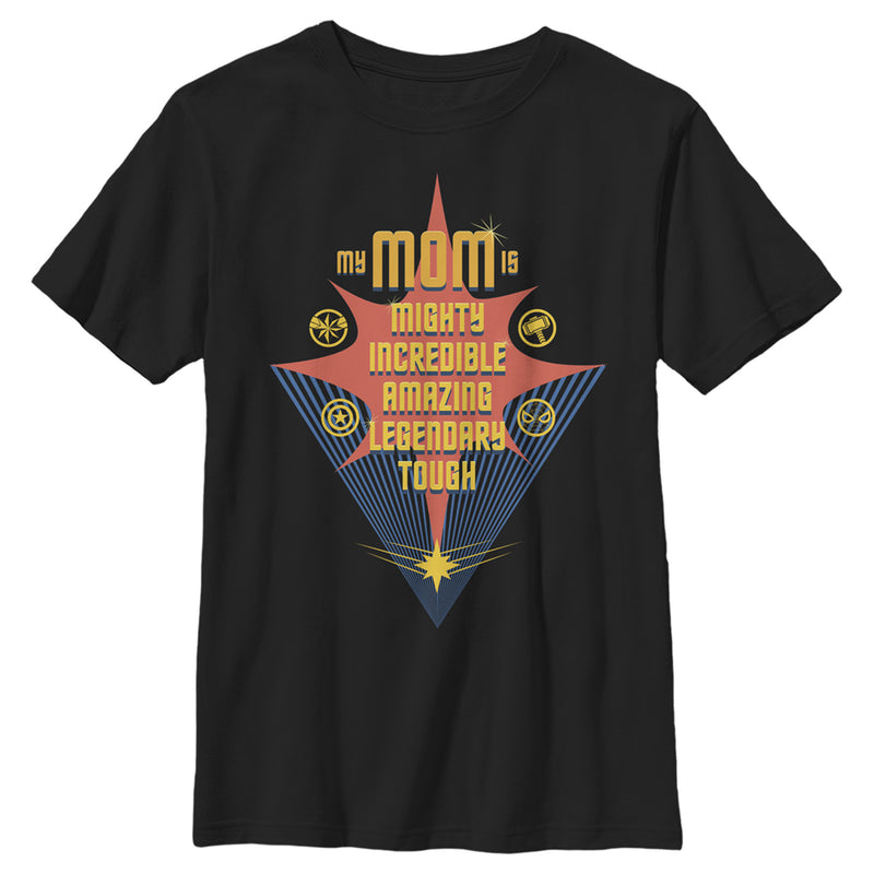 Boy's Marvel My Mom is Mighty Incredible T-Shirt