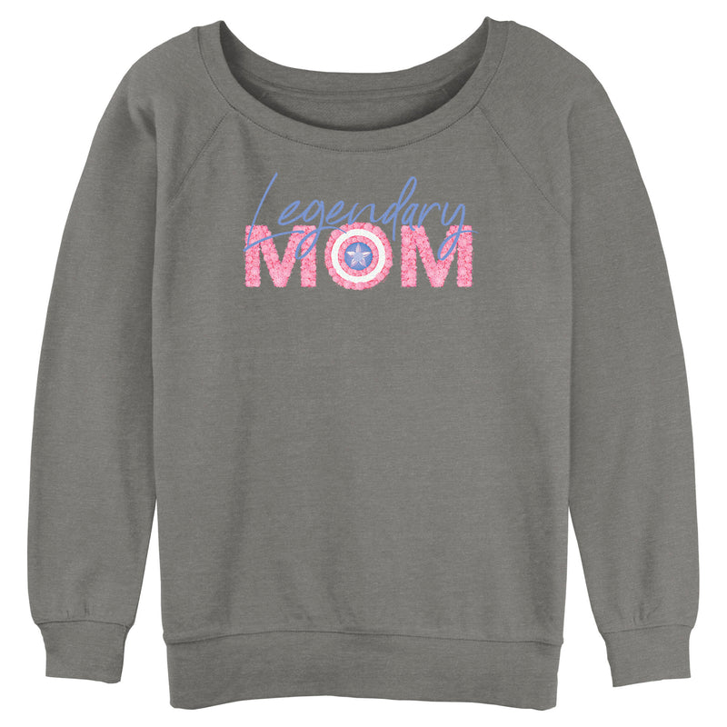 Junior's Marvel Mother's Day Legendary Mom Logo Sweatshirt
