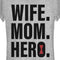 Junior's Marvel Wife, Mom, Hero Black Widow Icon T-Shirt