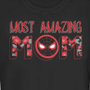 Junior's Marvel Most Amazing Mom Spider-Man Badge T-Shirt