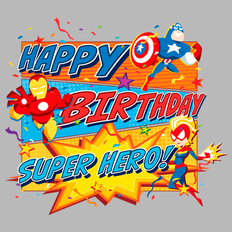 Toddler's Marvel Happy Birthday Super Hero T-Shirt