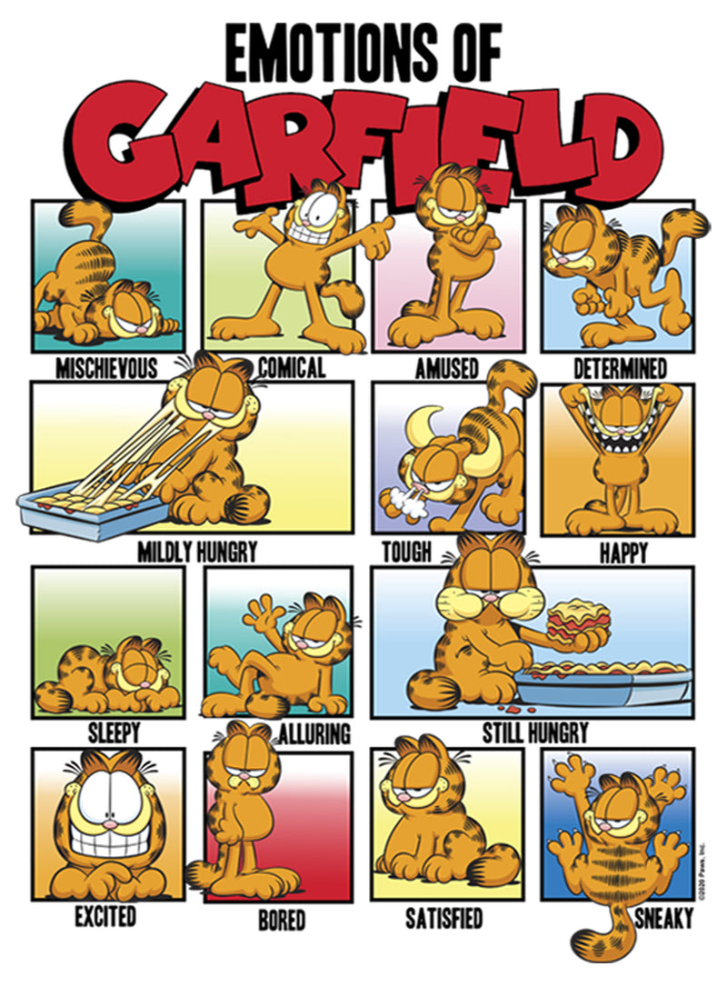 Boy's Garfield Colorful Emotions of Garfield T-Shirt
