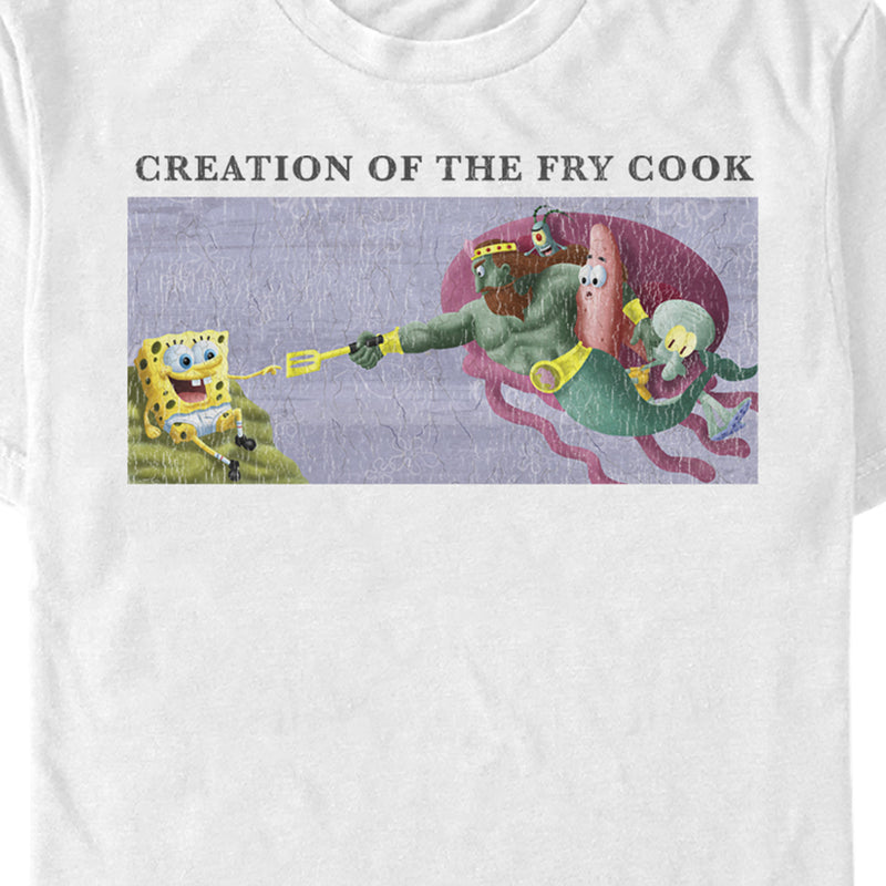 Men's SpongeBob SquarePants Creation of the Fry Cook T-Shirt