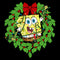 Junior's SpongeBob SquarePants Christmas Wreath Sweatshirt