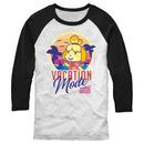 Men's Nintendo Vacation Mode Isabelle Baseball Tee