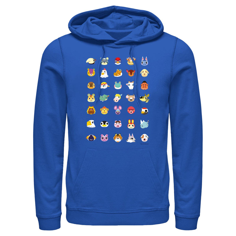 Men's Nintendo Animal Crossing Favorite Lineup Pull Over Hoodie