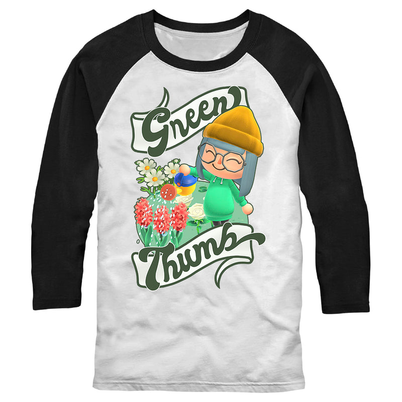 Men's Nintendo Green Thumb Baseball Tee