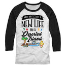 Men's Nintendo New Life on Deserted Island Baseball Tee