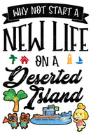 Men's Nintendo New Life on Deserted Island Baseball Tee