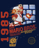 Boy's Nintendo Super Mario Bros 1985 Box Art T-Shirt