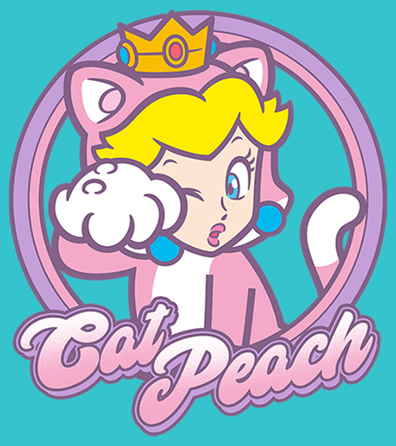 Girl's Nintendo Cat Peach T-Shirt