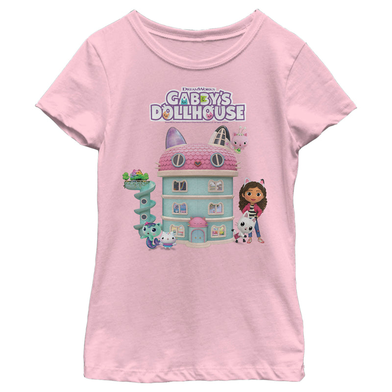 Girl's DreamWorks: Gabby's Dollhouse Purrfect Dollhouse T-Shirt