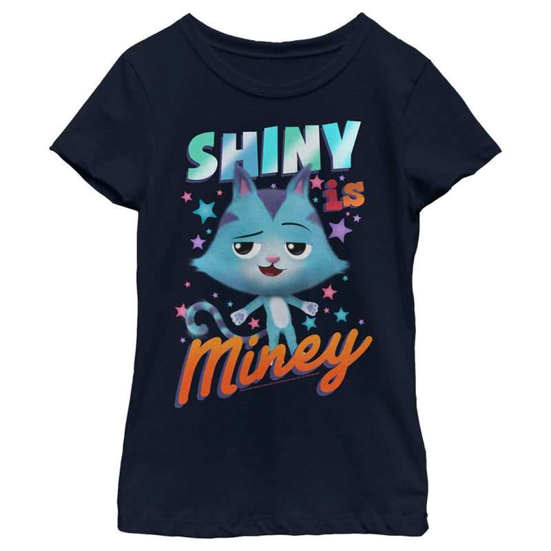 Girl's DreamWorks: Gabby's Dollhouse CatRat Shiny is Miney T-Shirt