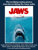 Men's Jaws Retro Poster T-Shirt