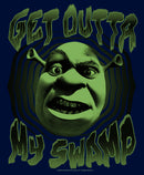 Boy's Shrek Get Outta My Swamp Shrek Face T-Shirt