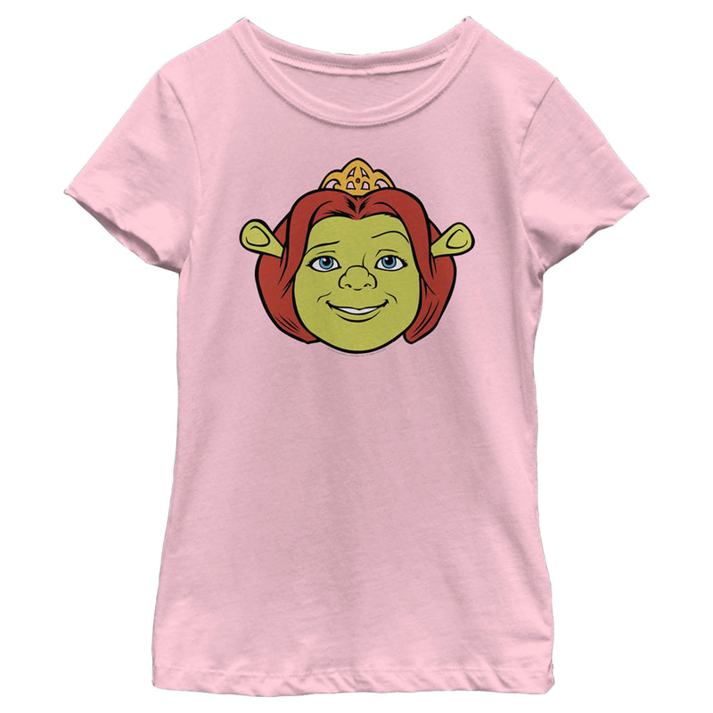Girl's Shrek Big Face Fiona T-Shirt