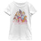 Girl's Disney Princesses Believe Sparkle Collage T-Shirt