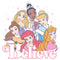 Girl's Disney Princesses Believe Sparkle Collage T-Shirt