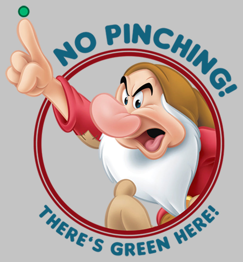 Junior's Snow White and the Seven Dwarfs Grumpy St. Patrick's Day No Pinch There is Green There T-Shirt