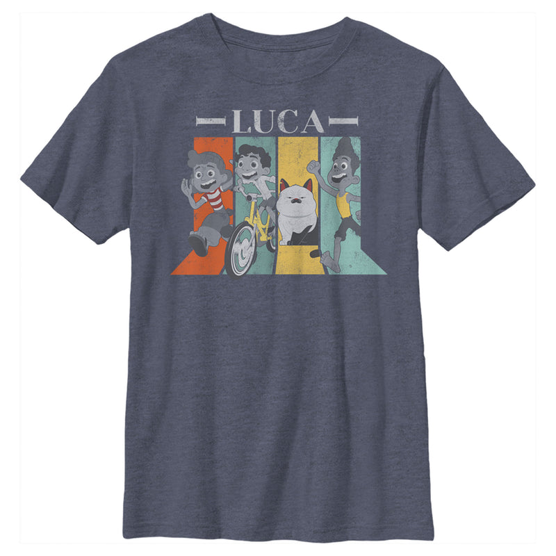 Boy's Luca Vintage Character Panels T-Shirt