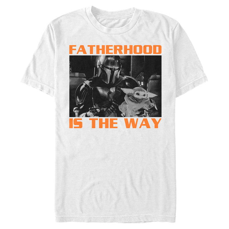 Men's Star Wars: The Mandalorian Fatherhood is the Way Grogu and Din Djarin T-Shirt