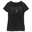 Girl's Star Wars: The Mandalorian This Is the Way Skull T-Shirt