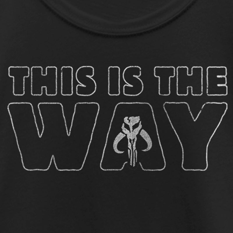 Girl's Star Wars: The Mandalorian This Is the Way Skull T-Shirt