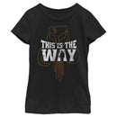 Girl's Star Wars: The Mandalorian The Way Silhouette T-Shirt