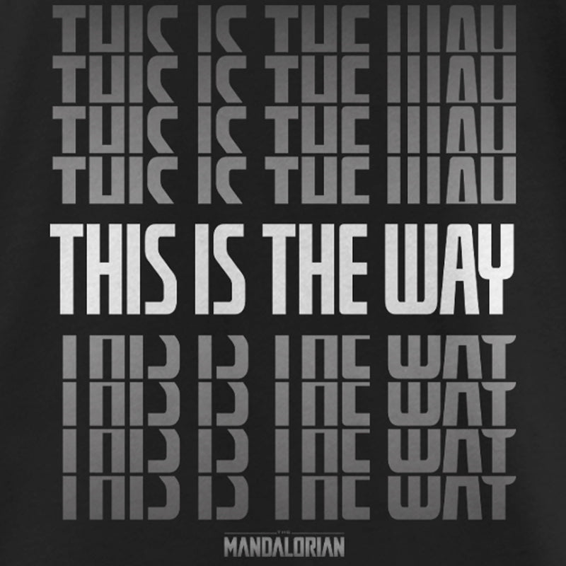 Girl's Star Wars: The Mandalorian This Is The Way Repeated Quote T-Shirt