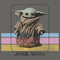 Junior's Star Wars: The Mandalorian Grogu Retro Pastel Stripes Sweatshirt