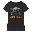 Girl's Star Wars: The Mandalorian Halloween Grogu Gimme Treats T-Shirt