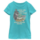 Girl's Star Wars: The Mandalorian Come on Baby Do That Magic Hand Thing T-Shirt