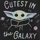 Girl's Star Wars: The Mandalorian Grogu Cutest in the Galaxy Iridescent T-Shirt