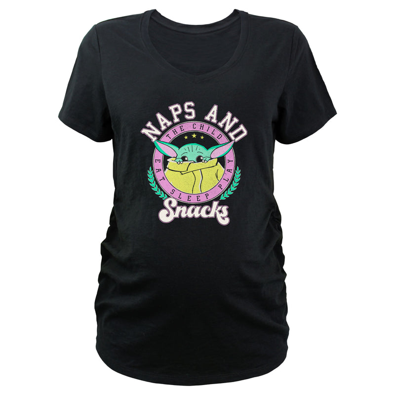 Women's Star Wars: The Mandalorian The Child Naps and Snacks T-Shirt