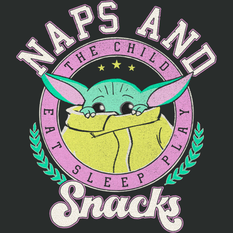 Women's Star Wars: The Mandalorian The Child Naps and Snacks T-Shirt