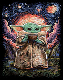 Junior's Star Wars: The Mandalorian Grogu Starry Night Sweatshirt