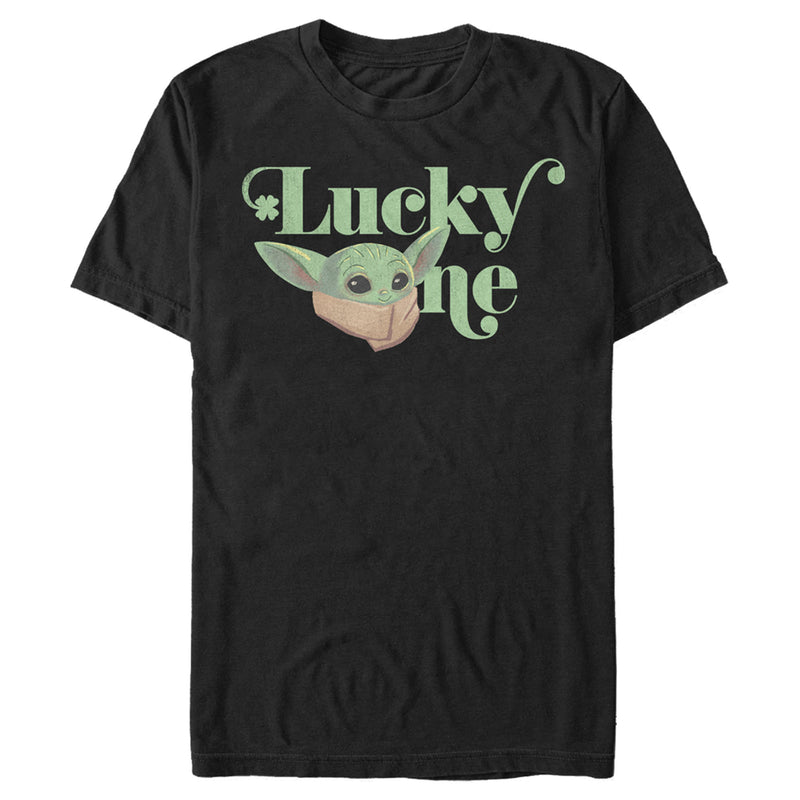 Men's Star Wars: The Mandalorian St. Patrick's Day Grogu Lucky One T-Shirt