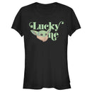Junior's Star Wars: The Mandalorian St. Patrick's Day Grogu Lucky One T-Shirt