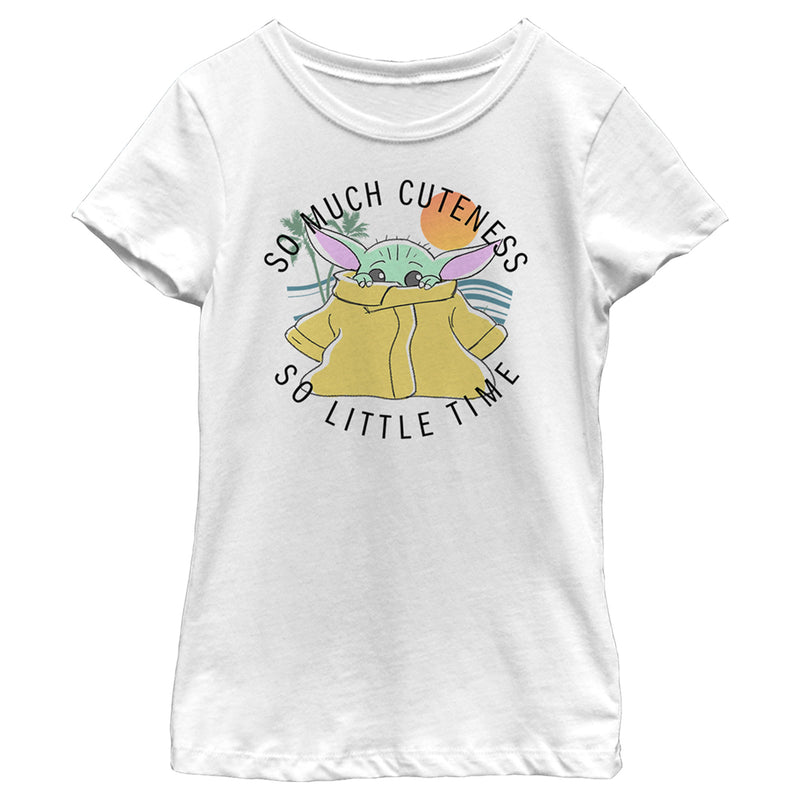 Girl's Star Wars: The Mandalorian Grogu So Much Cuteness So Little Time T-Shirt